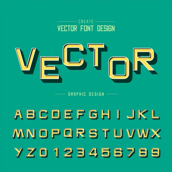 Font Vector Alfabetic Fundal Literă Design Grafic Text — Vector de stoc