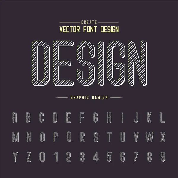 Fuente Vector Alfabético Diseño Arte Gráfico Fondo Letra Texto — Vector de stock
