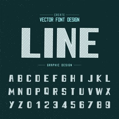 font ve alfabetik vektör arkaplan, harf ve metin grafik sanat tasarımı.