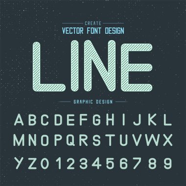 font ve alfabetik vektör arkaplan, harf ve metin grafik sanat tasarımı.