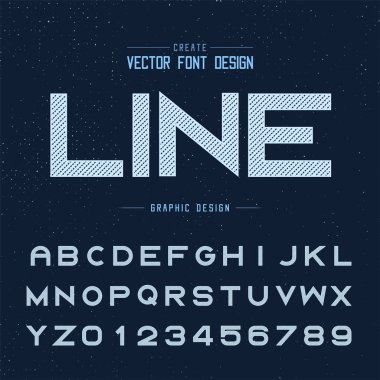 font ve alfabetik vektör arkaplan, harf ve metin grafik sanat tasarımı.