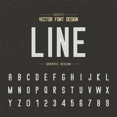 font ve alfabetik vektör arkaplan, harf ve metin grafik sanat tasarımı.