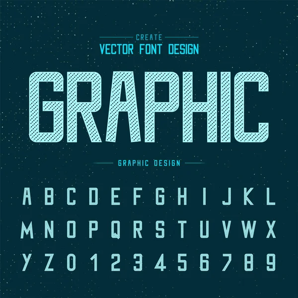Fuente Vector Alfabético Diseño Arte Gráfico Fondo Letra Texto — Archivo Imágenes Vectoriales