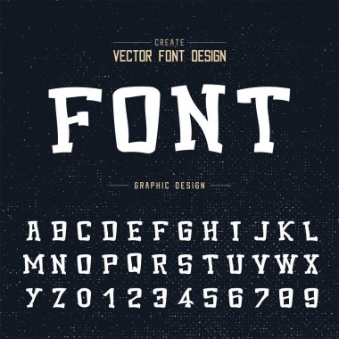 font ve alfabetik vektör arkaplan, harf ve metin grafik sanat tasarımı.
