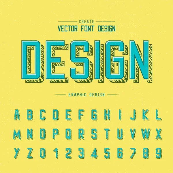 Vintage Fuente Alfabeto Vector Escritura Tipografía Letra Script Diseño Textura — Vector de stock