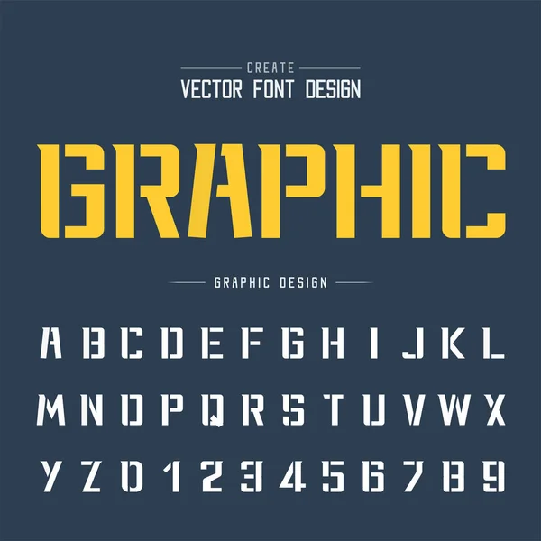 Tech Font Graphic Alphabet Vector Technology Bold Modern Typeface Letter — Stock vektor