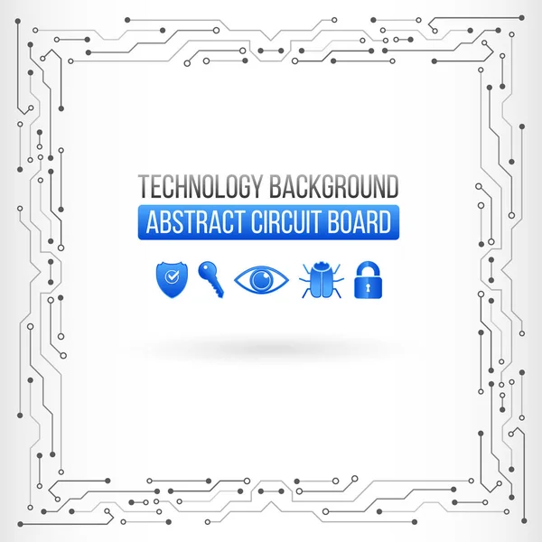 Textura Fundo Tecnologia Alta Tecnologia Ilustração Vetor Placa Circuito Segurança — Vetor de Stock