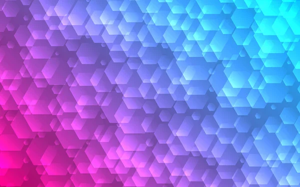 Abstrakter Sechseck Hintergrund Futuristischer Geometrischer Minimalismus Blaue Sechseckform Technologie Polygonales — Stockvektor