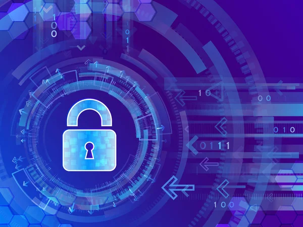 Globalna Sieć Zabezpieczeń Ochrona Danych Biznesowych Technologii Cyber System Ochrony — Wektor stockowy
