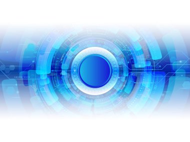 Soyut küresel teknoloji kavramı. Dijital Internet iletişim. Bağlantı yapısı. Yüksek teknoloji vektör çizim eps 10