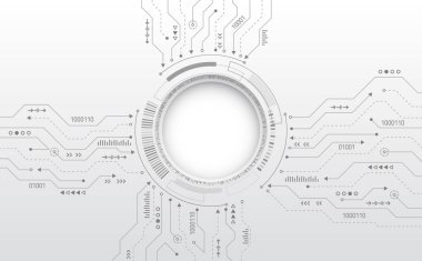 Yüksek teknoloji dijital teknoloji kavramı.