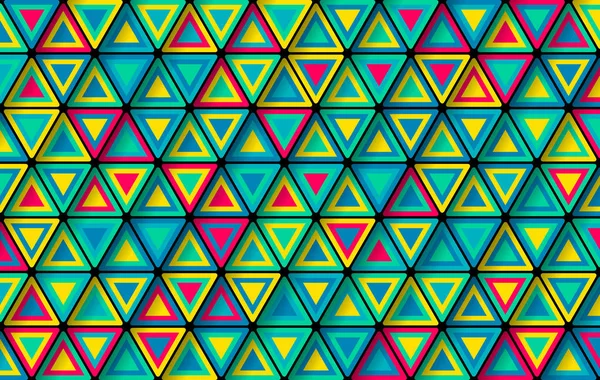 Moderno patrón de mosaico geométrico colorido. Hipster bac triangular — Vector de stock