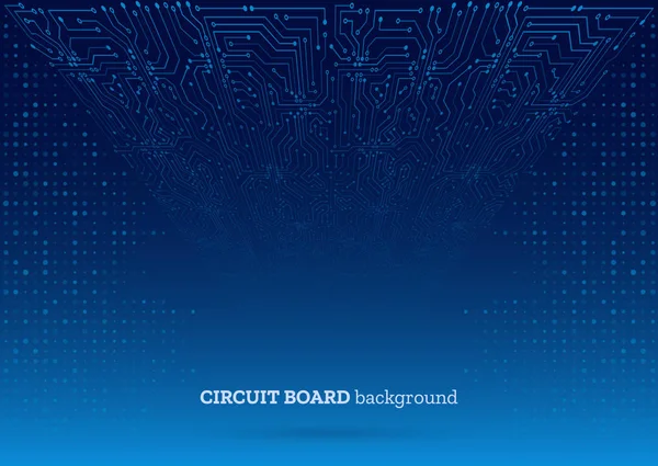 Placa de circuito azul 3D abstracta. Tecnología de alta tecnología abstracta ba — Archivo Imágenes Vectoriales