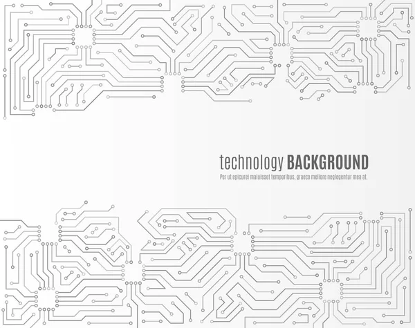 Struktura pozadí technologie High-tech technologií. Deska s plošnými spoji minimální p — Stockový vektor