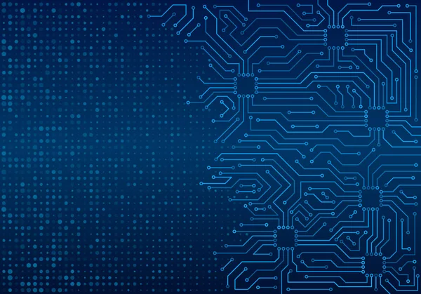 Devre kartı minimal desen. Bilim vektör illüstrasyon.