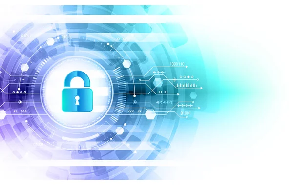 데이터 보호, 개인 정보 보호 및 인터넷 보안 개념. — 스톡 벡터