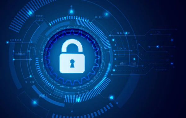 Siber güvenlik ve veri gizliliği koruma vektör illüstrasyon.