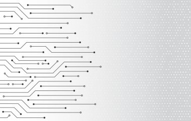 Yüksek teknoloji teknolojisi arka plan dokusu. Devre kartı minimal desen. 