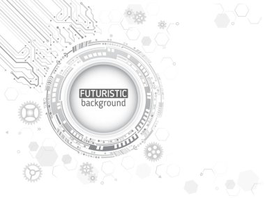 Gri arka planda dijital internet iletişimi.