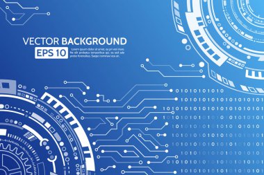 Yüksek teknolojiiletişim konsepti. Bağlantı yapısı vektör çizimi.