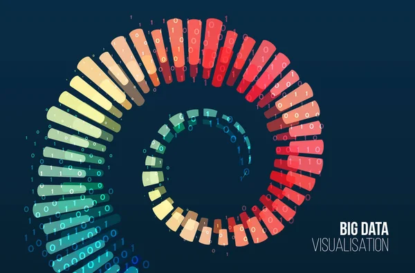 Verbindingsstructuur. Data array Visual concept. Big Data Connection complex. — Stockvector