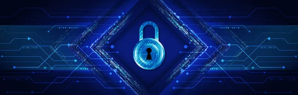Segurança Digital Proteção Rede Cibersegurança Para Projetos Internet Serviços Web — Vetor de Stock