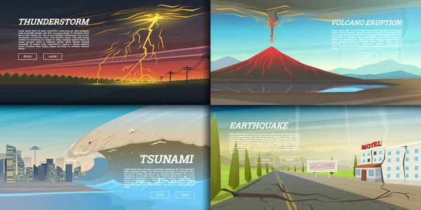 Doğal afet veya cataclysms kümesidir. Felaket ve kriz arka plan. Gerçekçi kasırga ya da fırtına, yıldırım, yağmur fırtına, volkan Erüpsiyonu, sel ve deprem, Tsunami ve büyük bir dalga.