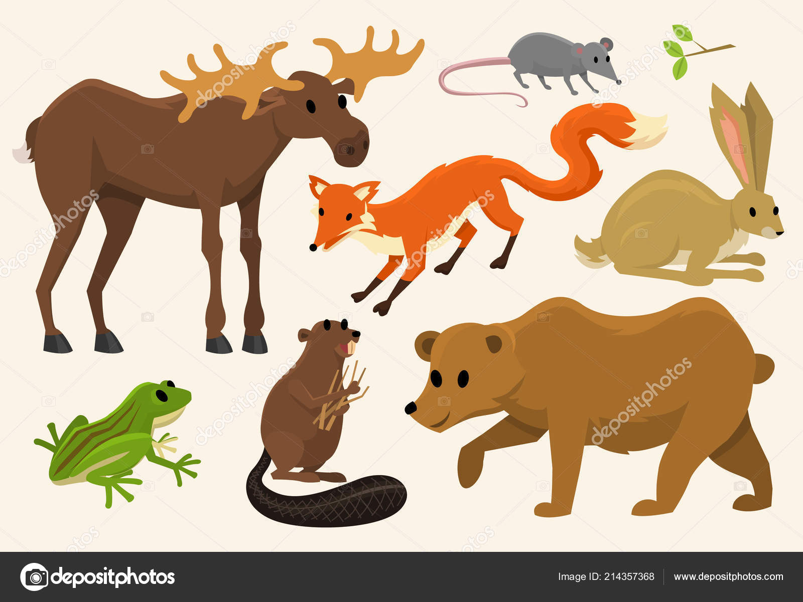 Cute Animals For Baby Wild Moose And Deer Hare Wolf And Bear Frog And Fox Vintage World Cartoon Vector Vector Image By C Arthurbalitskiy Vector Stock Cute Animals For Baby Wild Moose And Deer Hare Wolf And Bear Frog And Fox Vintage World Cartoon Vector Vector Image By C Arthurbalitskiy Vector Stock
