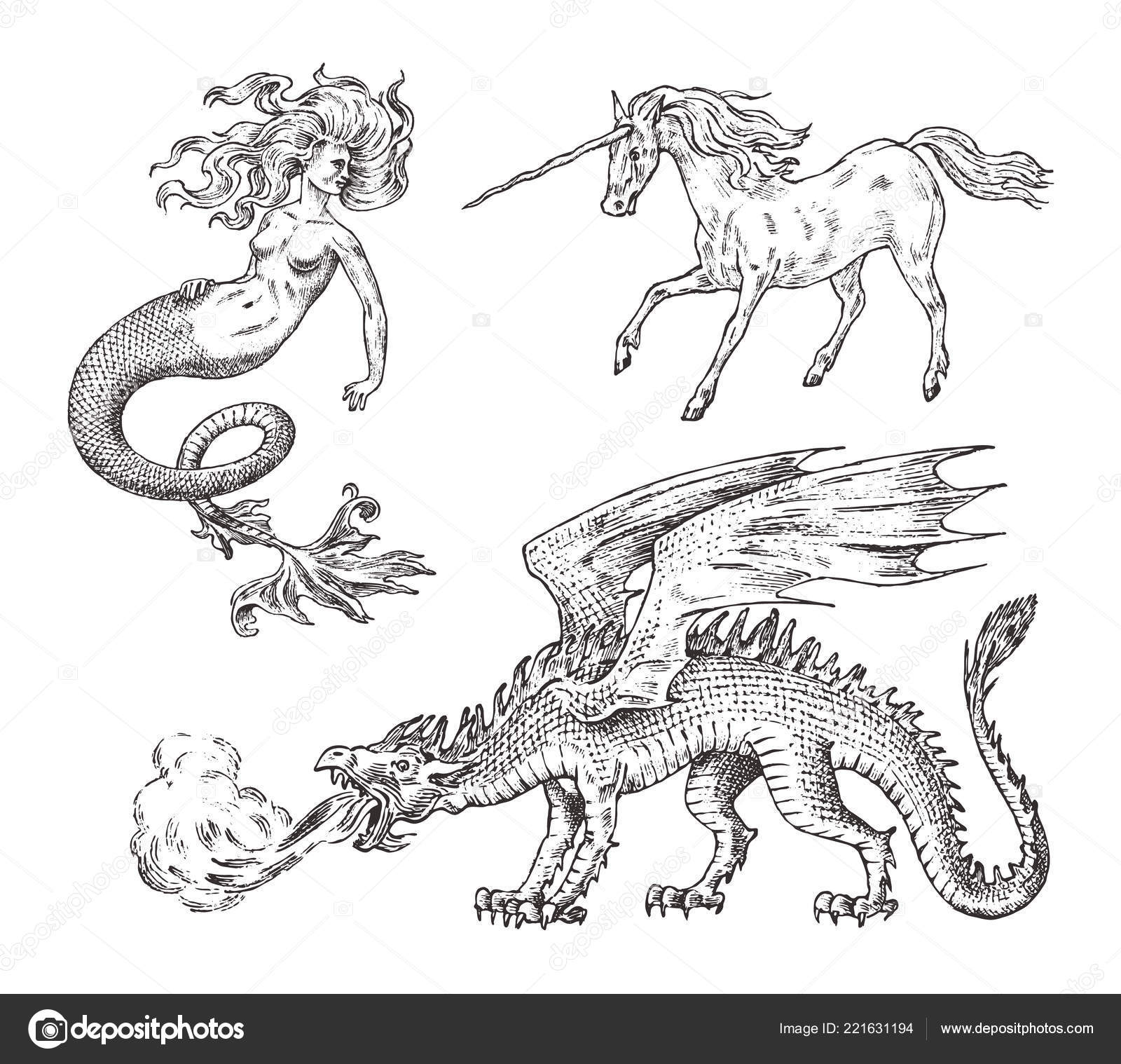 Dibujos Para Colorear De Animales Mitologicos - Impresion gratuita