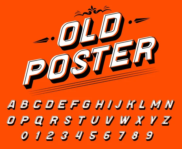 Pop art font for posters. Comic retro game alphabet. Vintage old Futuristic 80 s typeface, editable and layered. Vector modern chrome letters in disco style for banners. — Stock Vector