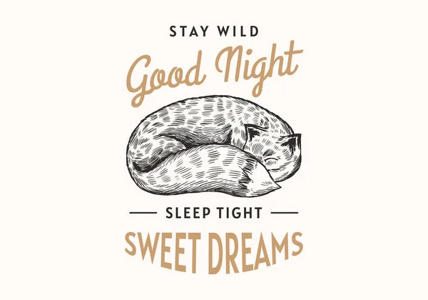 Sweet dreams good night typography. Vector vintage illustration. Stock  Vector, sweet dreams