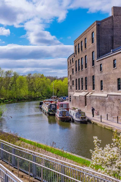 Vista Canal Regents Kings Cross Londres — Fotografia de Stock