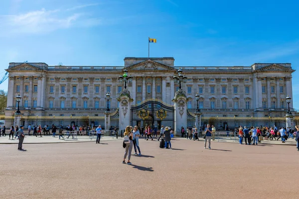 London United Kingdom April Historic Architecture Buckingham Palace Home Queen — Stock Photo, Image