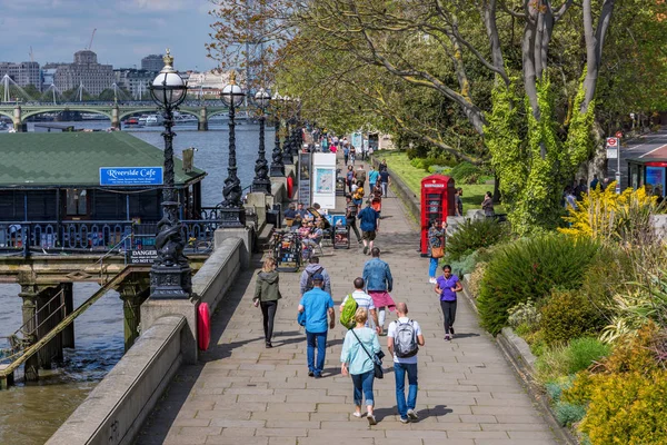 London Vereinigtes Königreich Mai 2018 Blick Auf Die Uferpromenade Von — Stockfoto