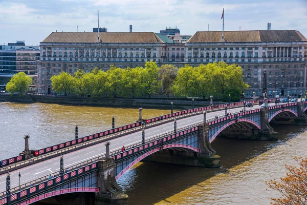 Вид Вестминстерский Мост Лондоне — стоковое фото