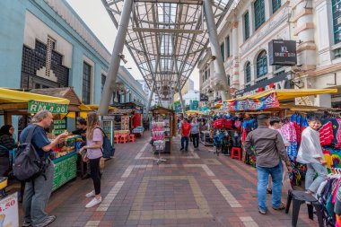 Kuala Lumpur, Malezya - 21 Temmuz: Bu merkezi Pazar, 21 Temmuz 2018 Kuala Lumpur oteli şehir merkezinde alışveriş için popüler bir yer olduğunu