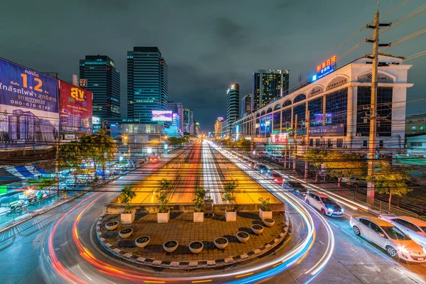 Bangkok Tajlandia Lipca Jest Wgląd Nocy Obszaru Miasta Ratchada Nowoczesnej — Zdjęcie stockowe