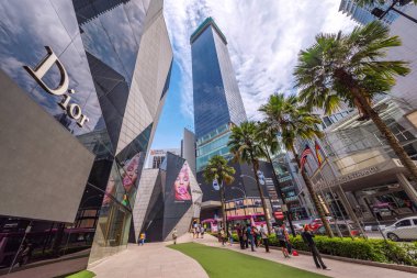 Kuala Lumpur, Malezya - 25 Temmuz: Pavilion Alışveriş Merkezi, lüks alışveriş merkezi kent merkezinde Bukit Bintang Kuala Lumpur oteli 25 Temmuz 2018 üzerinde bulunan bu