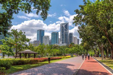 Kuala Lumpur, Malezya - 25 Temmuz: Doğal görünümünü Klcc Park, ünlü park ve kent merkezinde seyahat hedef üzerinde 25 Temmuz 2018 Kuala Lumpur