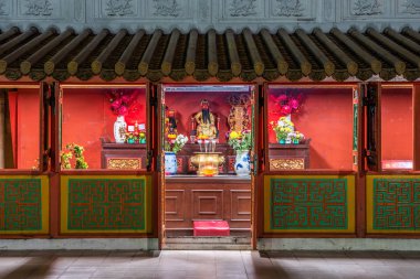 Kuala Lumpur, Malezya - 28 Temmuz: Bir Budist Tapınağı Thean Hou Tapınağı, geleneksel Çince, gece mahalli burası Budist Tapınağı üzerinde 28 Temmuz 2018 Kuala Lumpur