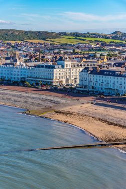 Llandudno sahil kasabasında North Wales, İngiltere'de görünümünü