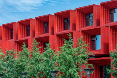 Chongqing, Çin - 19 Eylül: Guotai Sanat Merkezi, modern mimaride Chongqing üzerinde 19 Eylül 2018 ile ünlü bir müze mimarisini