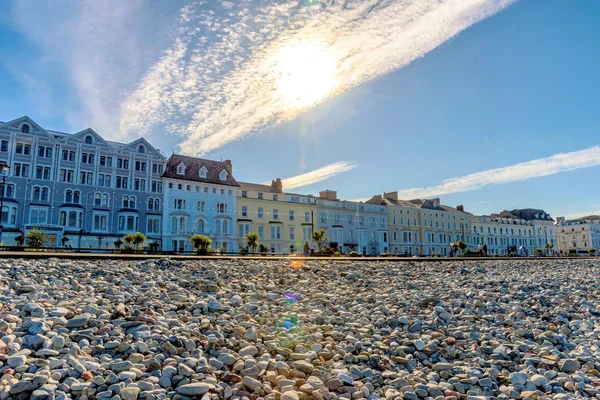 Llandudno Verenigd Koninkrijk September Uitzicht Het Strand Waterkant Gebied Llandudno — Stockfoto