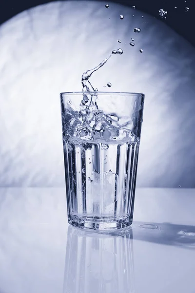 pouring water isolated on a white background