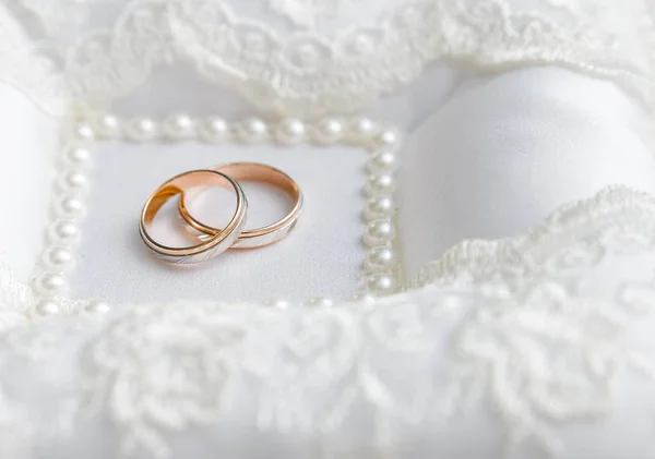 Wedding ring.lie on the substrate in the registry office Stock Image