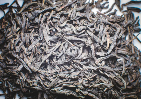 Лапсанг Сушонг, черный чай — стоковое фото