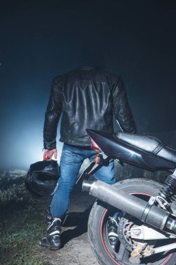 Gece Sürücüsü - İskelet Motosiklet - Hafif Boyama