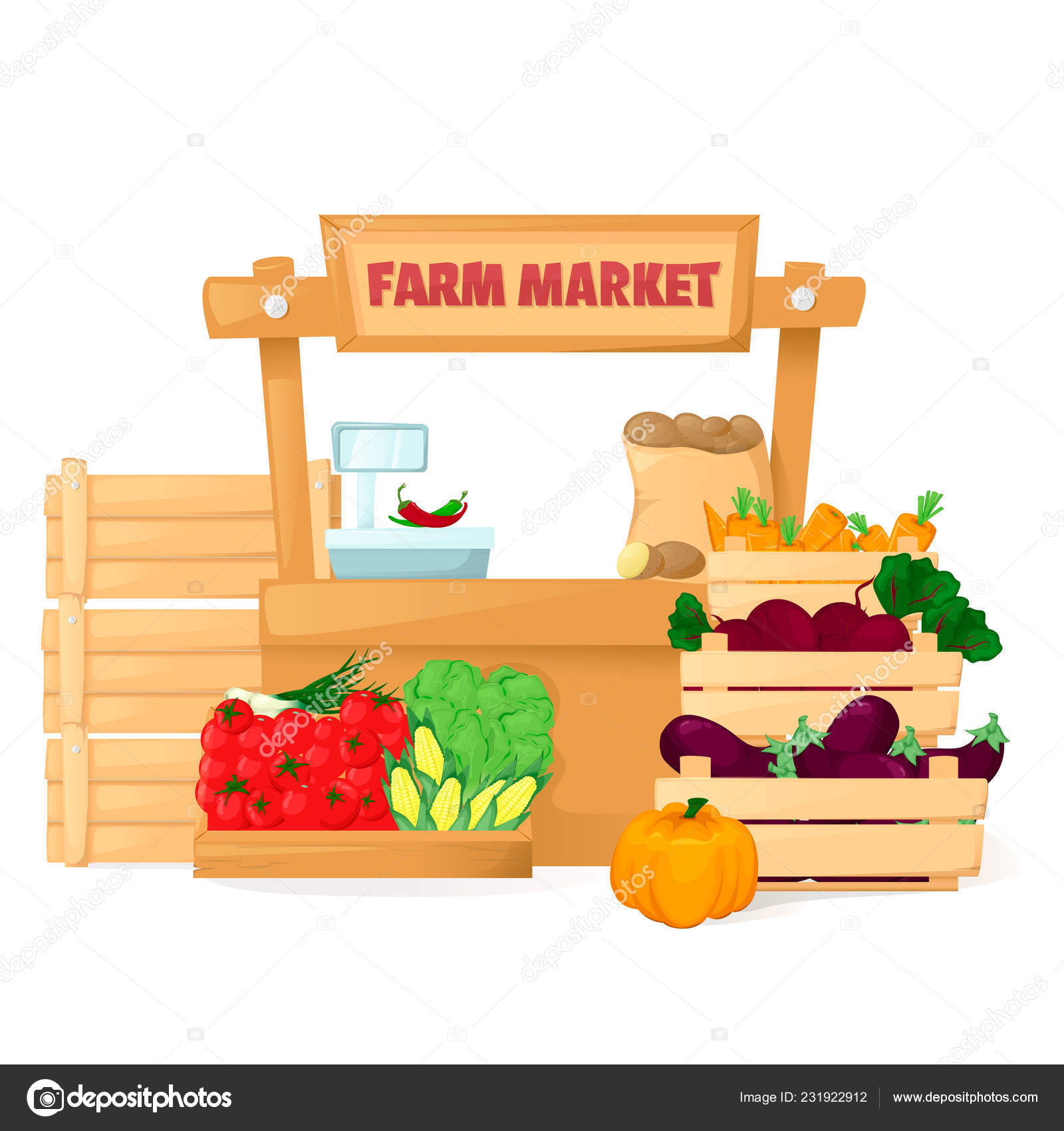Farmers organic Local shop. Selling fruit and vegetables. Produce style vector Stock Vector Image by ©natiavektor #231922912 Farmers organic Local shop. Selling fruit and vegetables. Produce style vector Stock Vector Image by ©natiavektor #231922912