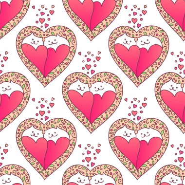 Kediler dikişsiz desen seviyorum