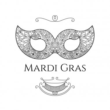 Mardi gras tebrik kartı